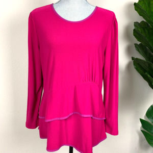 Narciso Rodriguez Wn’s Long Sleeve Pink Blouse XL